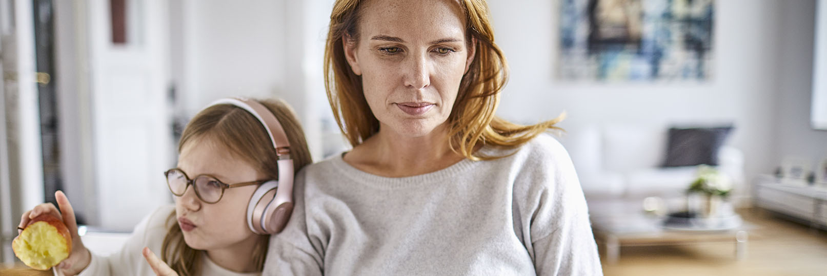 woman working from home